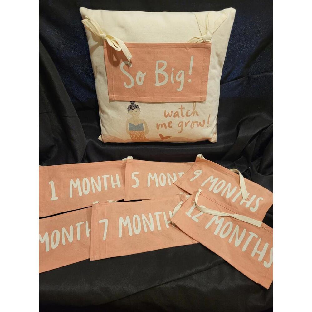 Baby Milestone Pillow Mermaid